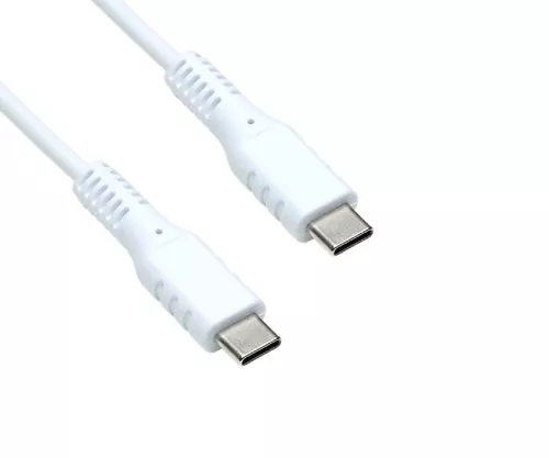 USB Typ C auf C Ladekabel, weiß, Box, 1.5m 2x USB Typ C Stecker, 60W, 3A, DINIC Box